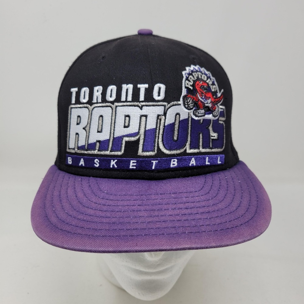 Toronto Raptors Hat Cap Snap Back Black NBA Basketball New Era Mens One Size